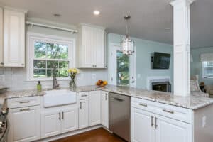 African Rainbow Granite Kitchen - Peninsula