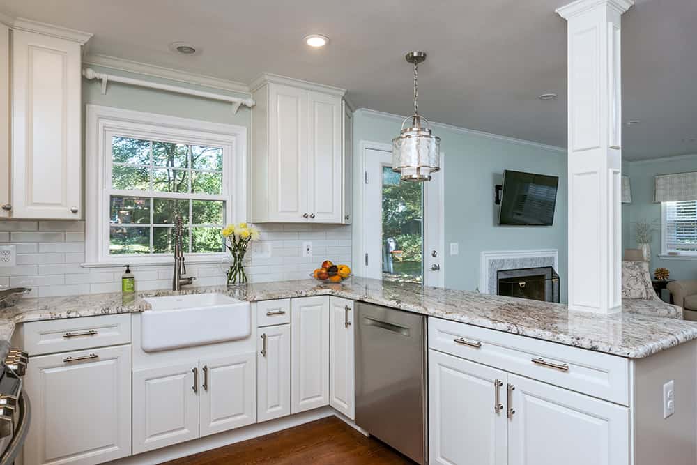 African Rainbow Granite Kitchen - Peninsula