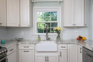 African Rainbow Granite Kitchen - Farmhouse Sink