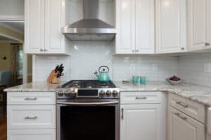 African Rainbow Granite Kitchen - Stove