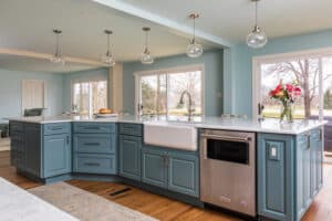 Cambria Montgomery Kitchen - Island Farmhouse Sink