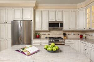 Ivory Fantasy Kitchen - Island View