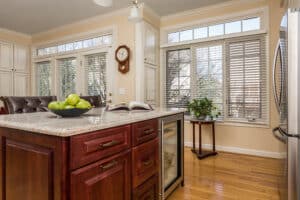 Ivory Fantasy Kitchen - Island Side View