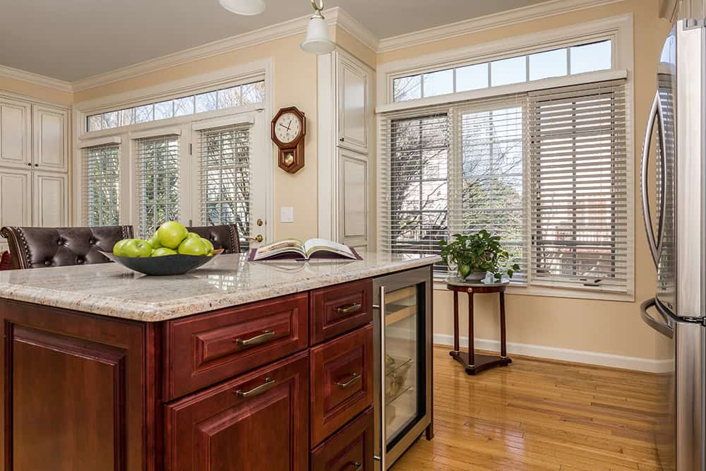 Ivory Fantasy Kitchen - Island Side View