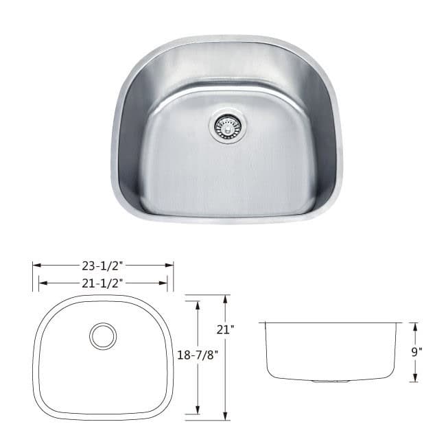 d shape sink 2421